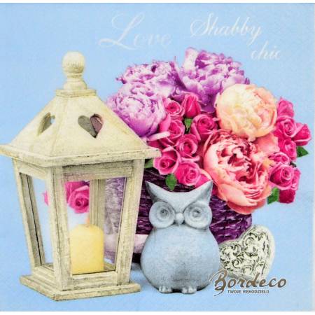 Serwetka decoupage seria MAKI shabby chic 33x33cm